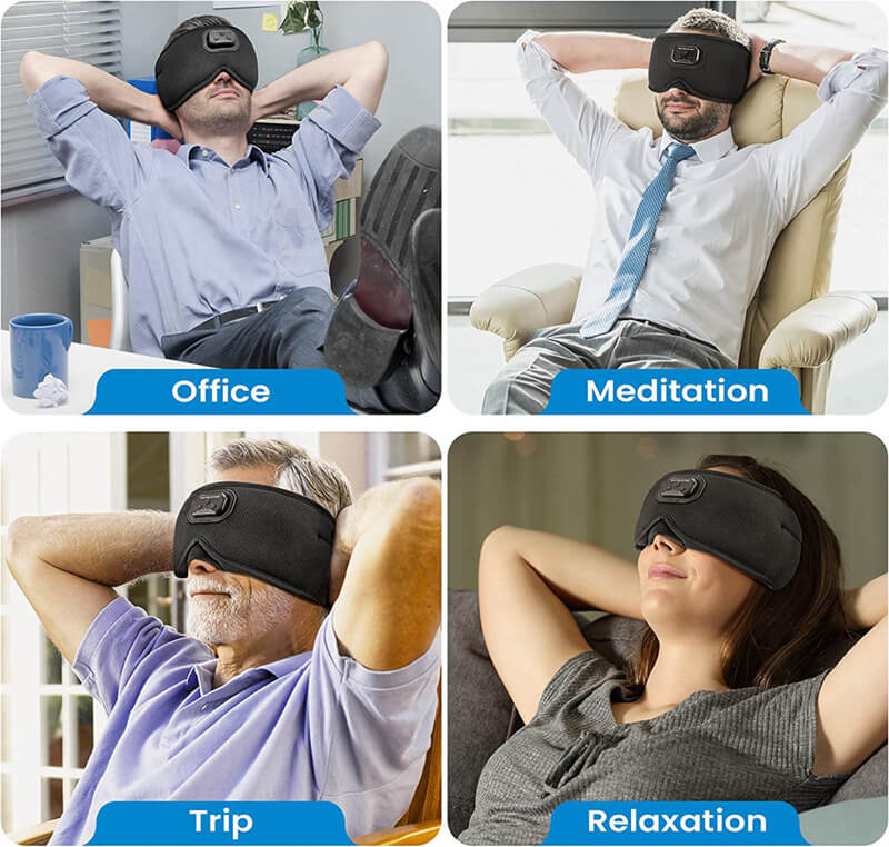 Bluetooth-sovmask HD för djup sömn och musikkomfort