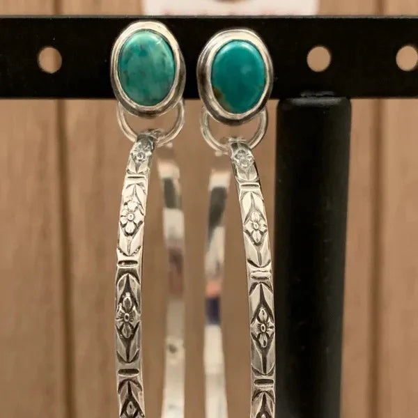 Vintage Boho Øreringe med Onyx