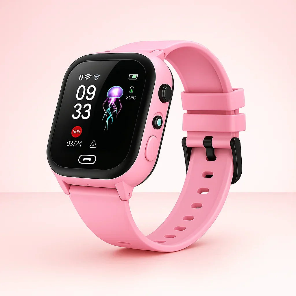 Smartwatch med GPS för barn | Vattenavvisande 4G-telefon med video och SOS