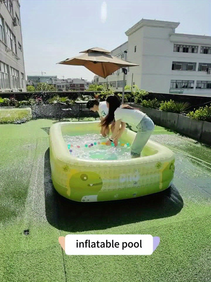 Oppustelig Dino Pool – Sikker, sjov og komfortabel