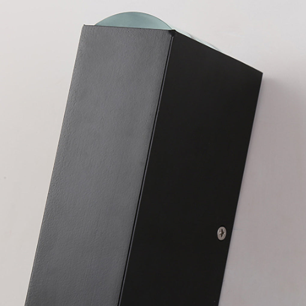 Udendørs LED Væglampe i Sort Aluminium - Moderne Design