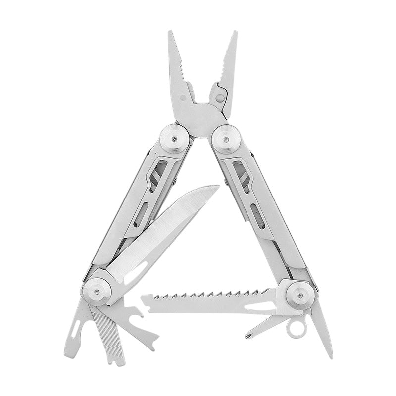 Kompakt 12-i-1 Folds Multitool med Tang | Til Hverdagsbrug, Husstand & Udendørs | Rustfrit 3Cr13 Stål | Låsemekanisme