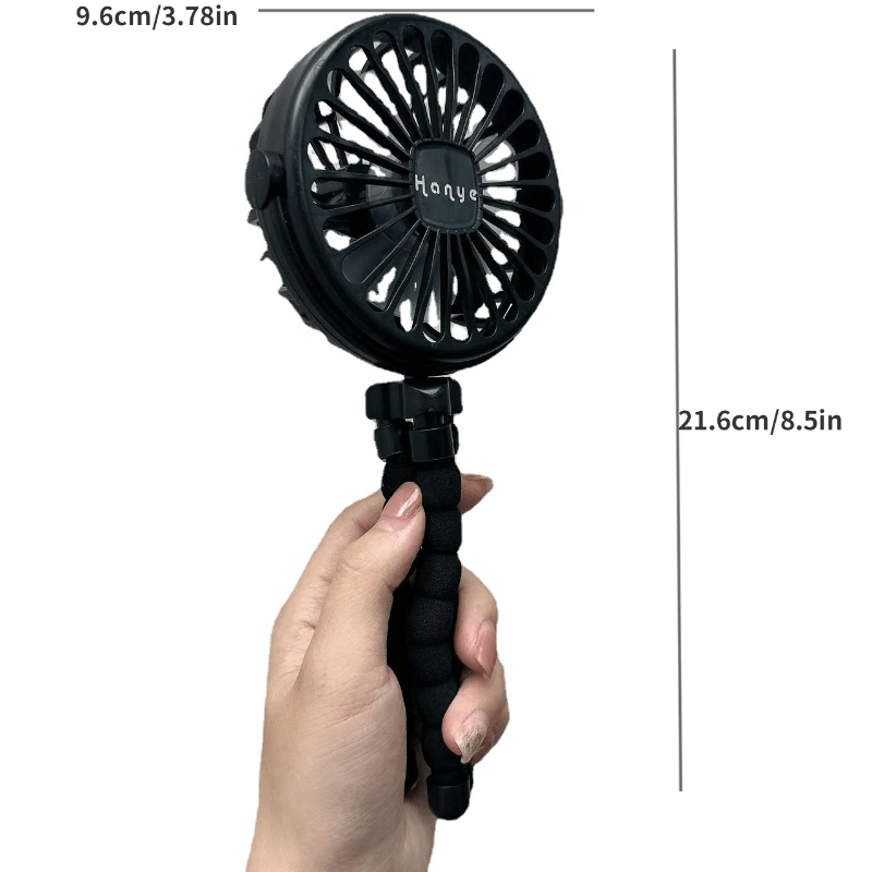 Bärbar Bladlös Fläkt med Flexibelt Stativ och USB