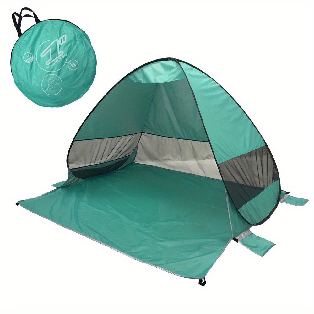 Bärbart Strandtält för 2-3 Personer – UV-skydd och Lätt Design