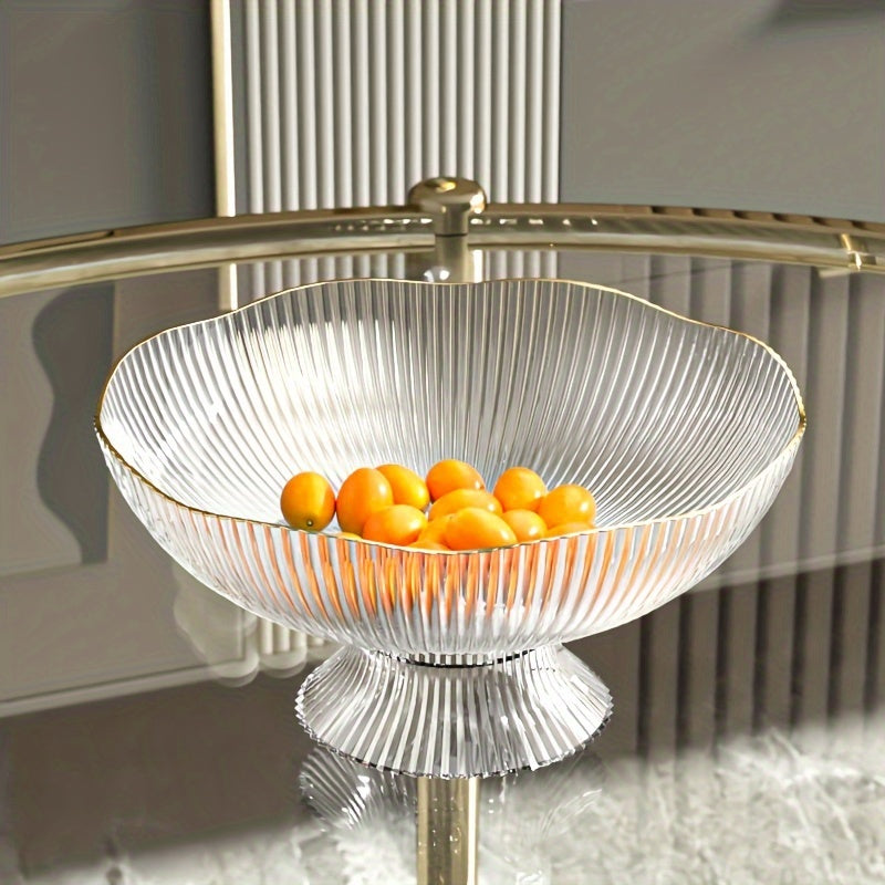 Elegant fruktskål med guldkant – Modern heminredning