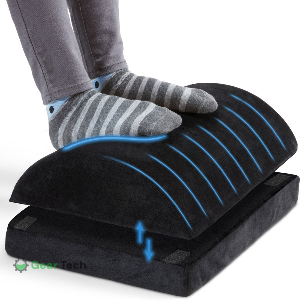 Ergonomiskt fotstöd i memory foam för smärtfri arbetsdag