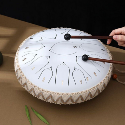 Stål Tongue Drum för Meditation & Ljudterapi - Lugnande Toner