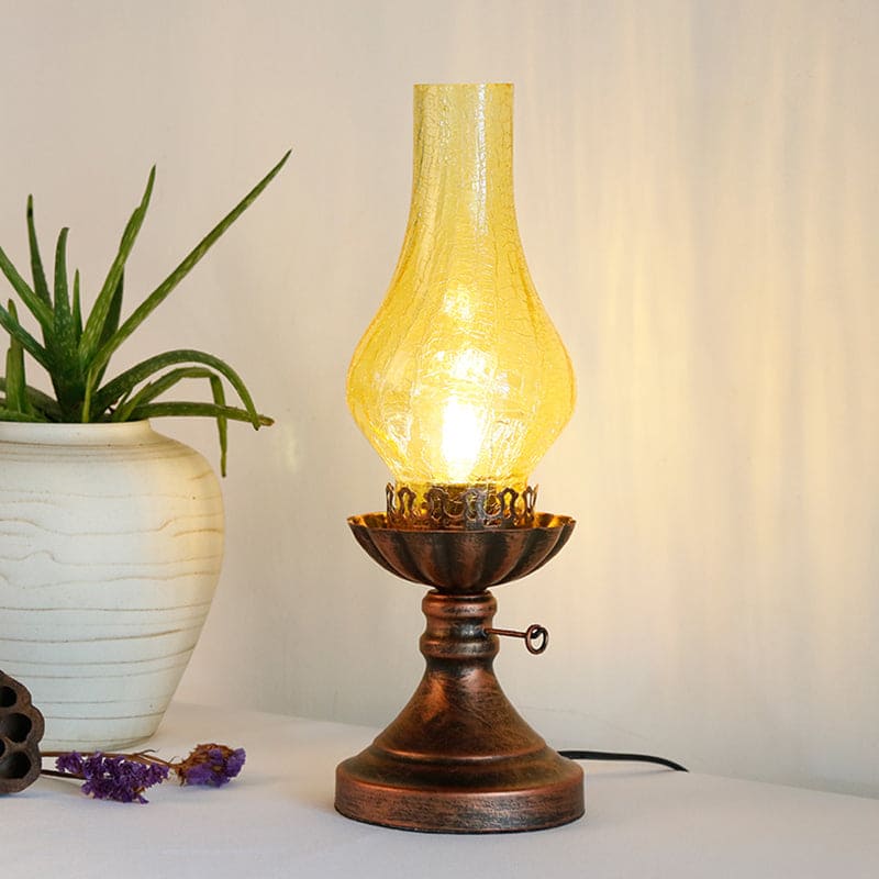 Retrobordslampa med glasskärm Craykle – Skapa mysighet i hemmet
