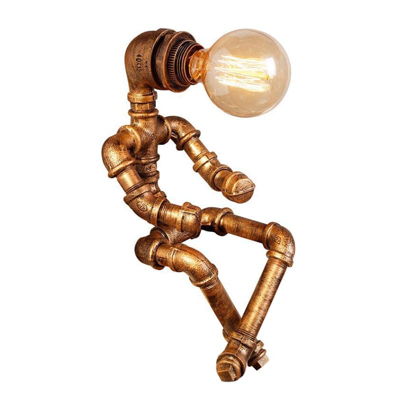 Robotlampe i Jern – Unik Belysning til Moderne Hjem