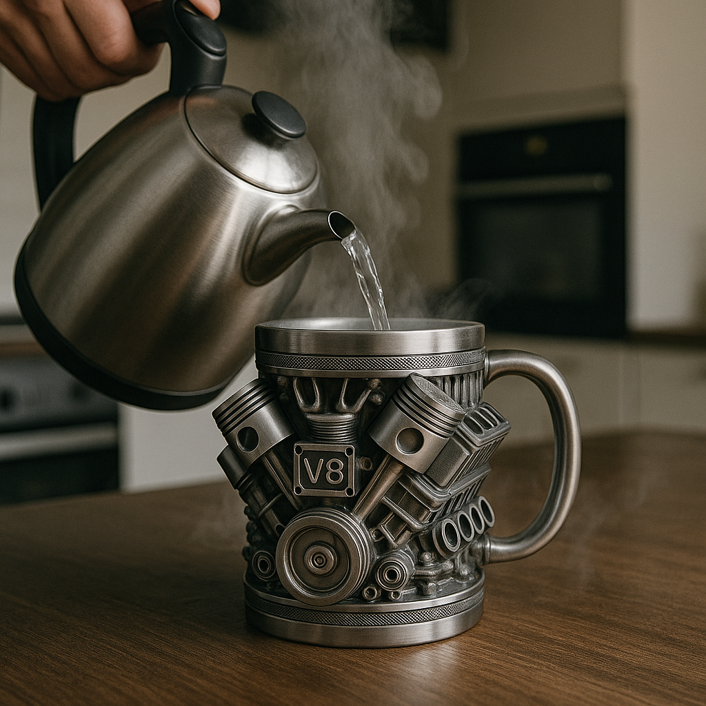 Mechaniker Kop Tasse – Håndlavet Motordesign