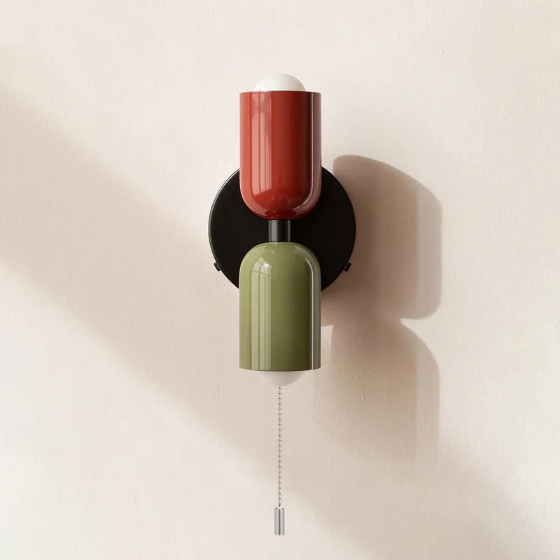 Udendørs Væglampe i Glas med Dobbelt Lysstråle