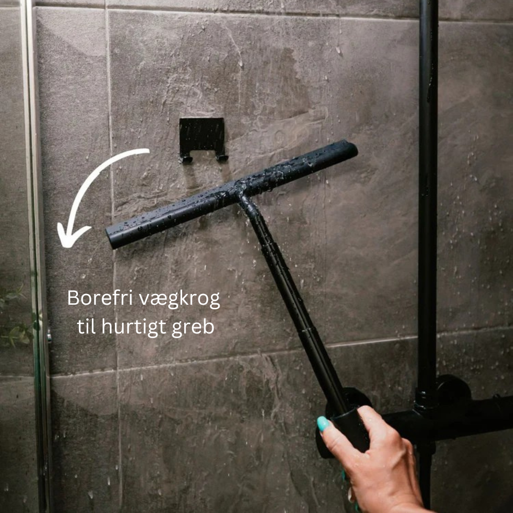 Effektiv 2-i-1 Duschskrapa med Justerbart Handtag