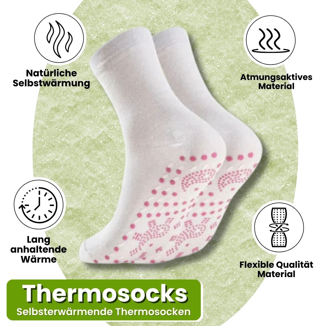 Selvvarmende termiske sokker - Unisex, størrelse one size
