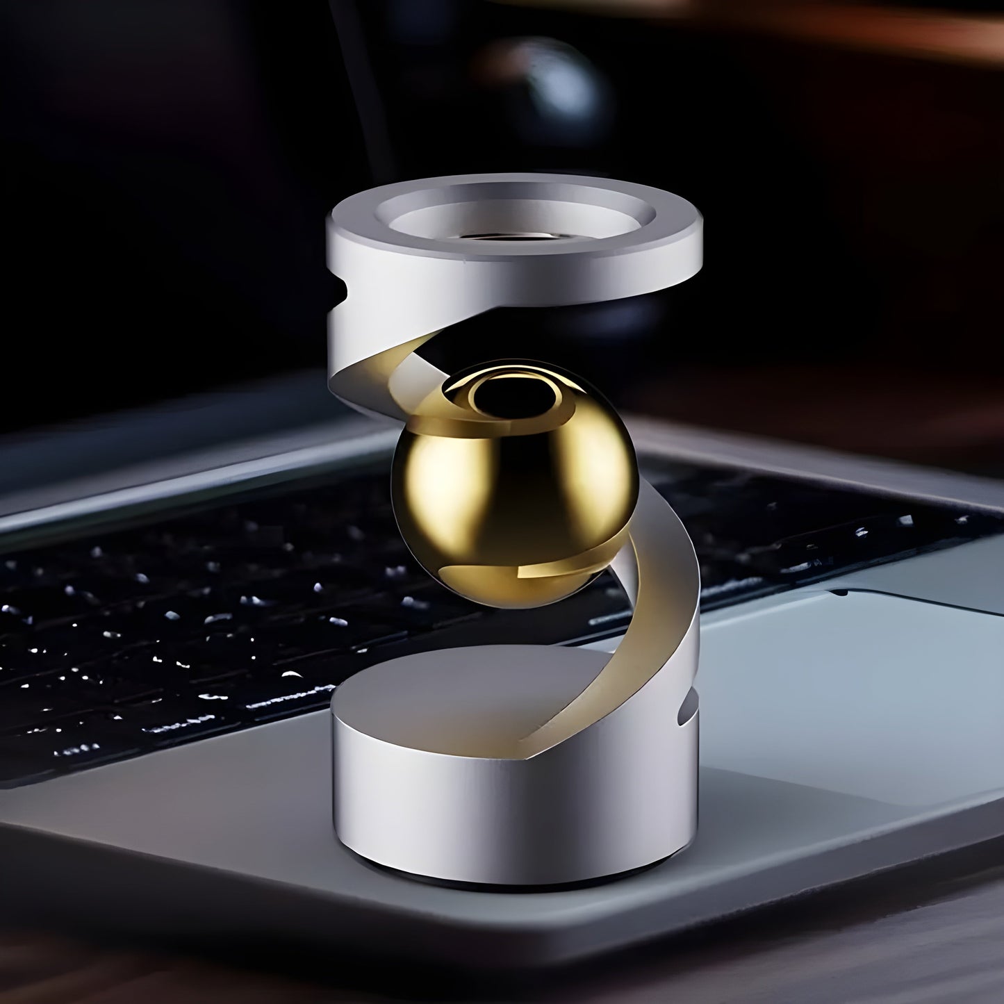 Fidget Legetøj til skrivebord med svævende gyroskop til afslapning og moderne indretning