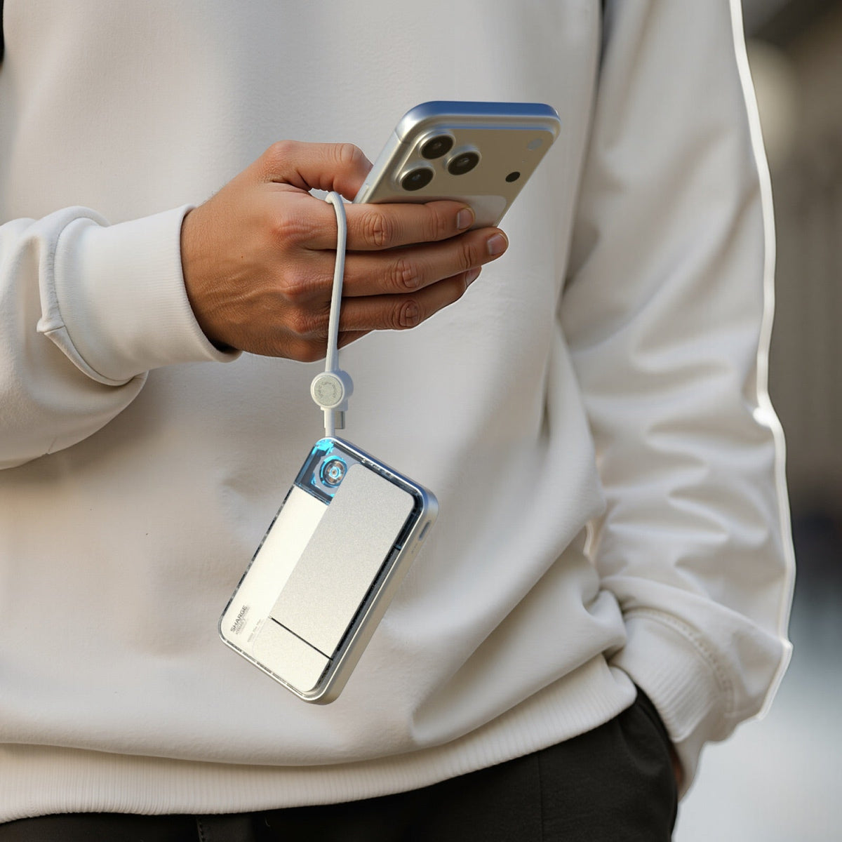 Magnetisk Powerbank 10.000 mAh | 25W Trådløs og 35W USB-C Hurtigoplader med aktiv køling