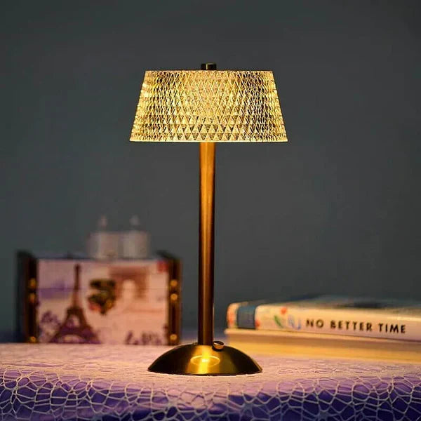 Elegante Trådløs Bordlampe med Justerbart Lys - GlowFusion