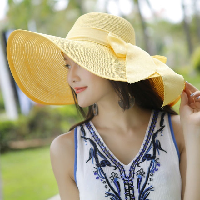 Elegant solhat til kvinder med UV-beskyttelse – SolGlam