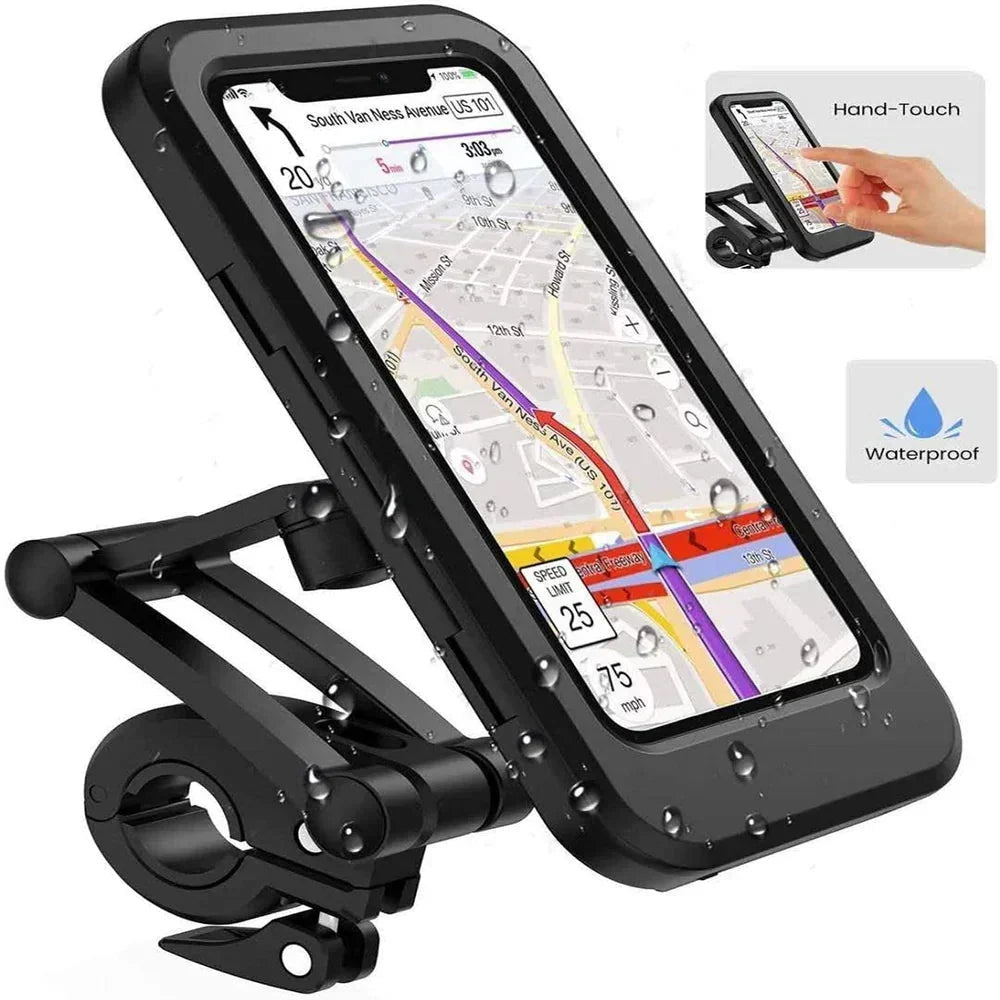 Cykel Smartphone Holder | Vandtæt 360° Drejelig Håndsfree Tilbehør til Styr