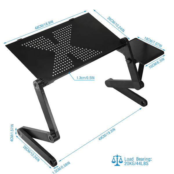 Ergonomisk Laptop Stand | Justerbar & Fleksibel | Reducer Belastning