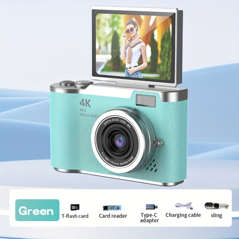 4K Vlogging Kamera til Voksne – Let og Brugervenlig Optagelse