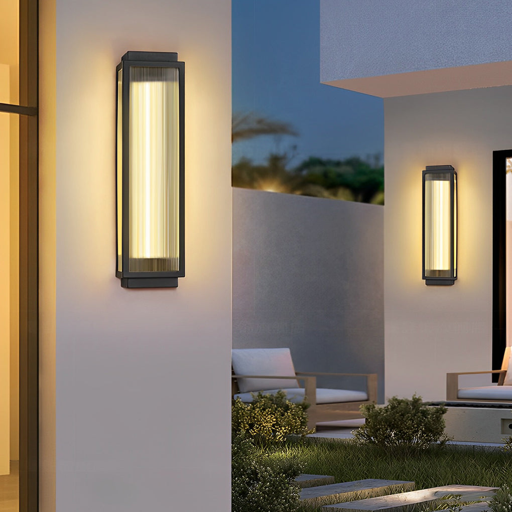 Vandtæt LED Udendørsvæglampe med Moderne Design