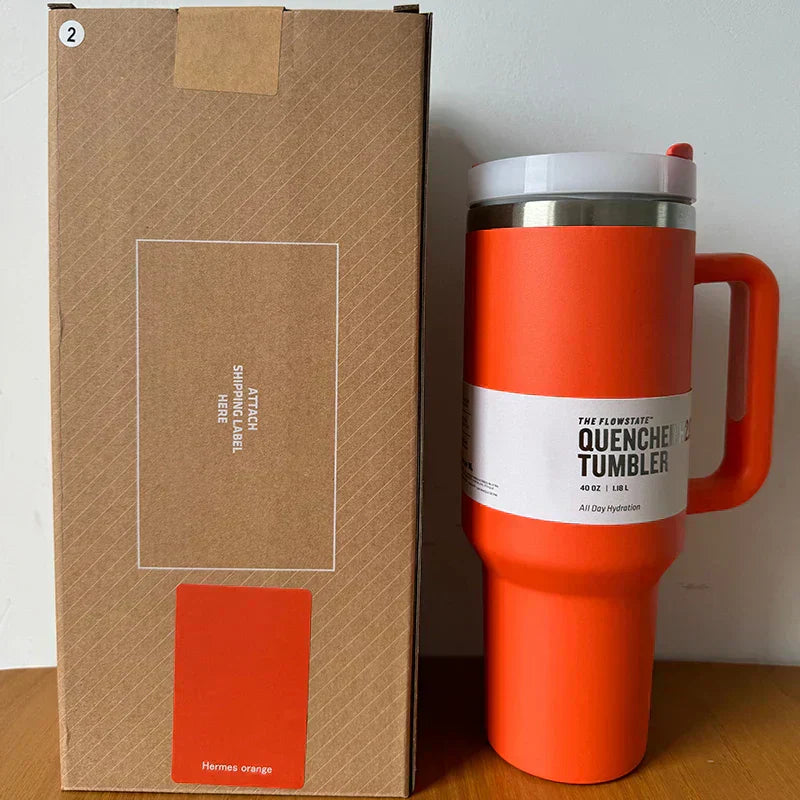 Isoleret Drikkebeholder med Tæt Låg og Sugerør – ChillTumbler