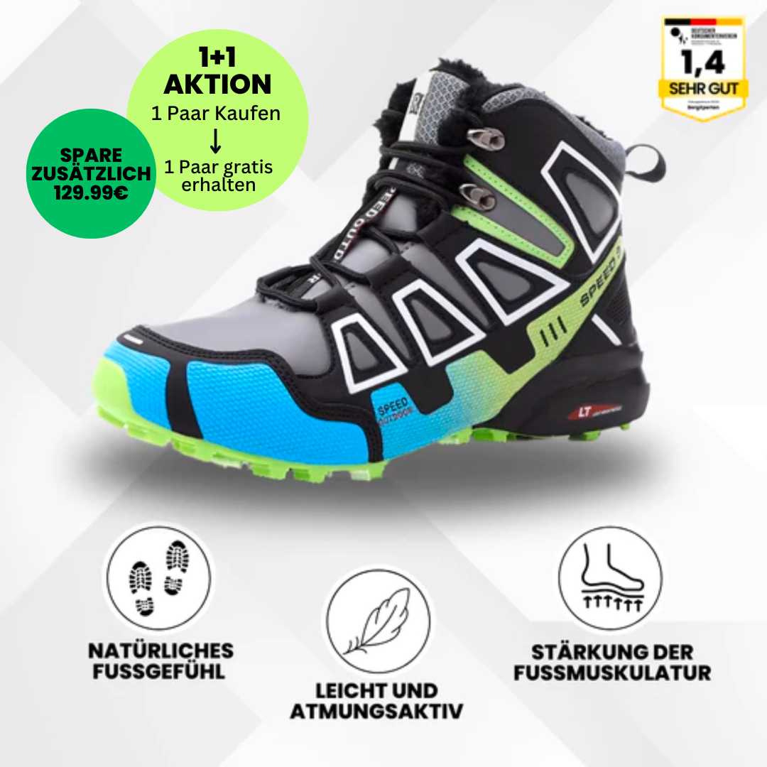 Ergonomiska trekking- och vandringsskor med smärtlindring - 1+1 gratis erbjudande