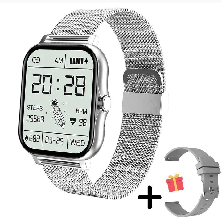 Slim Smartwatch för Kvinnor med Hälsoövervakning