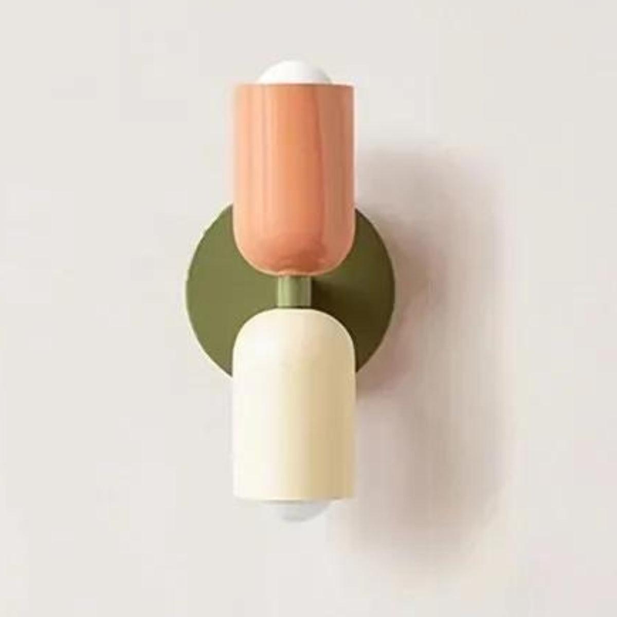 Moderne Glas Væglampe med Dobbelt Lampeskærm - Elegant Belysning