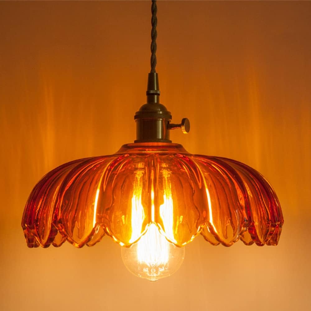 Unik Glaspendel med Vintage Blomsterdesign til Dit Hjem
