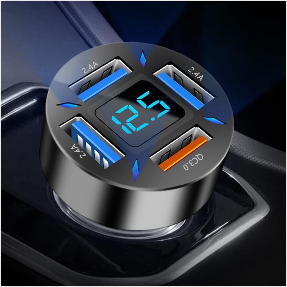 66W Billaddare med USB PD och QC 3.0 – Universal 12-24V