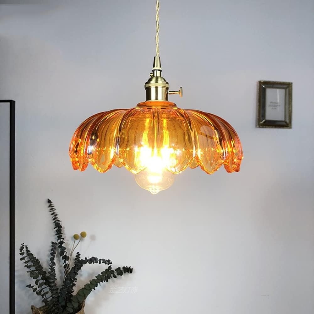 Unik Glaspendel med Vintage Blomsterdesign til Dit Hjem