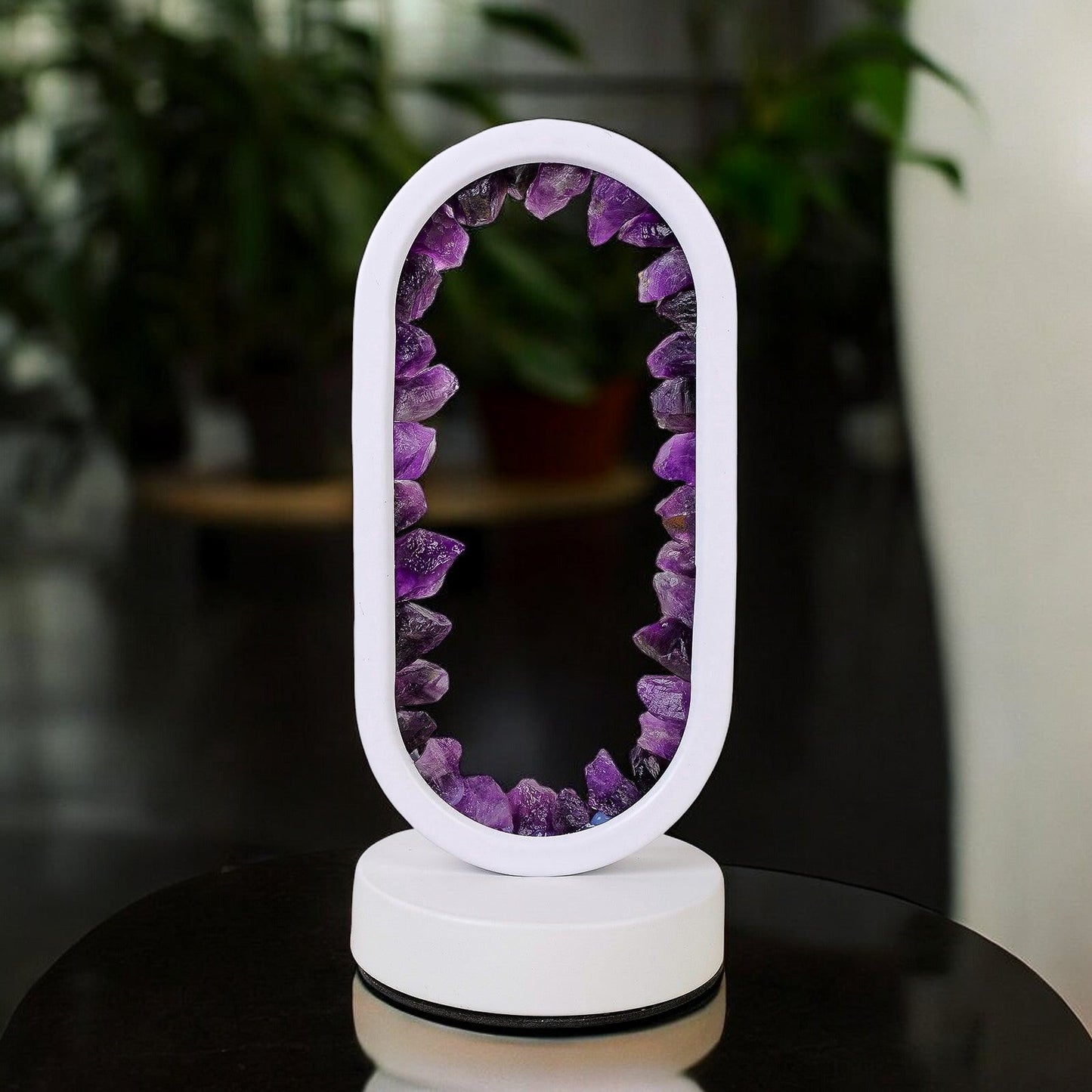 Amethyst lampe til stressaflastning med elegant design