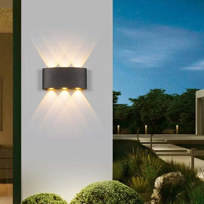 Vandtæt LED-udendørslampe i aluminium med imponerende lys