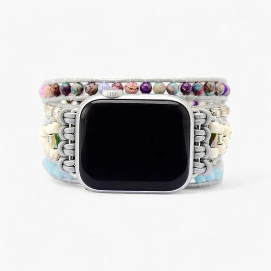 Armbånd med energirensende ædelstene til Apple Watch