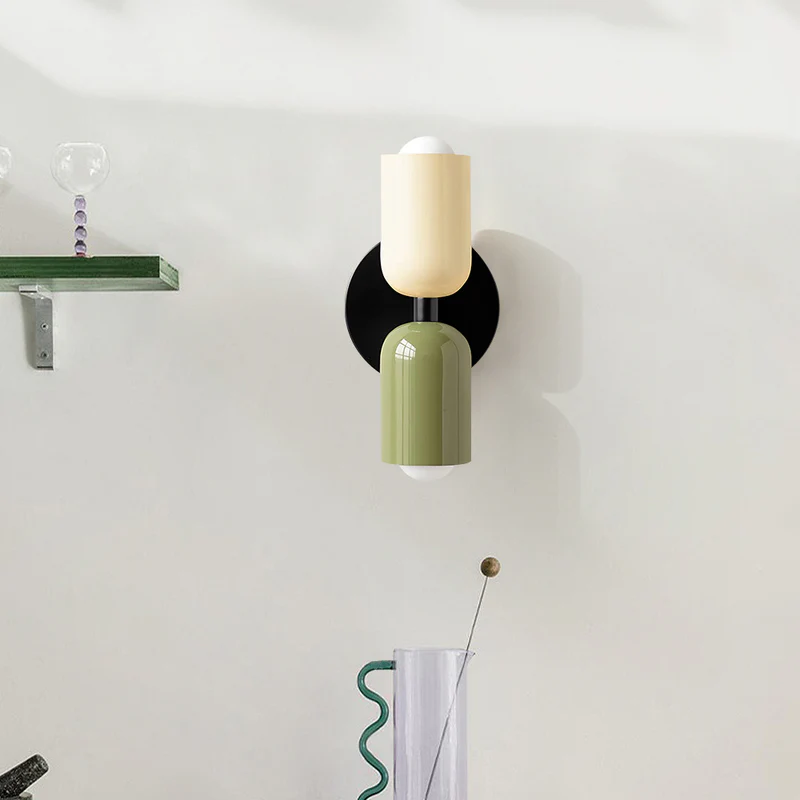 Udendørs Væglampe i Glas med Dobbelt Lysstråle