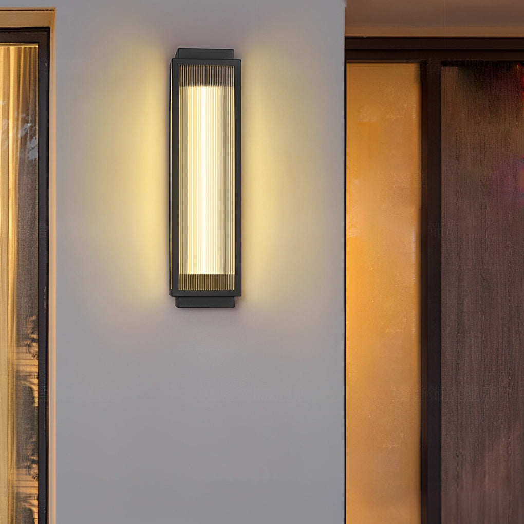 Vandtæt LED Udendørsvæglampe med Moderne Design