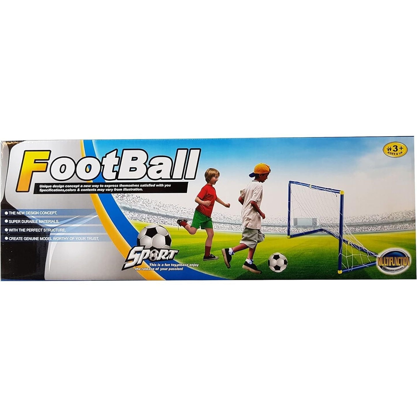 Mini Fodboldmål Sæt til Indendørs og Udendørs - Sammenklappeligt Tor Spaß