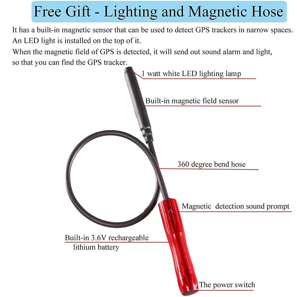 Multidetektor til skjulte enheder – Opdag GPS-trackere, kameraer og trådløse signaler