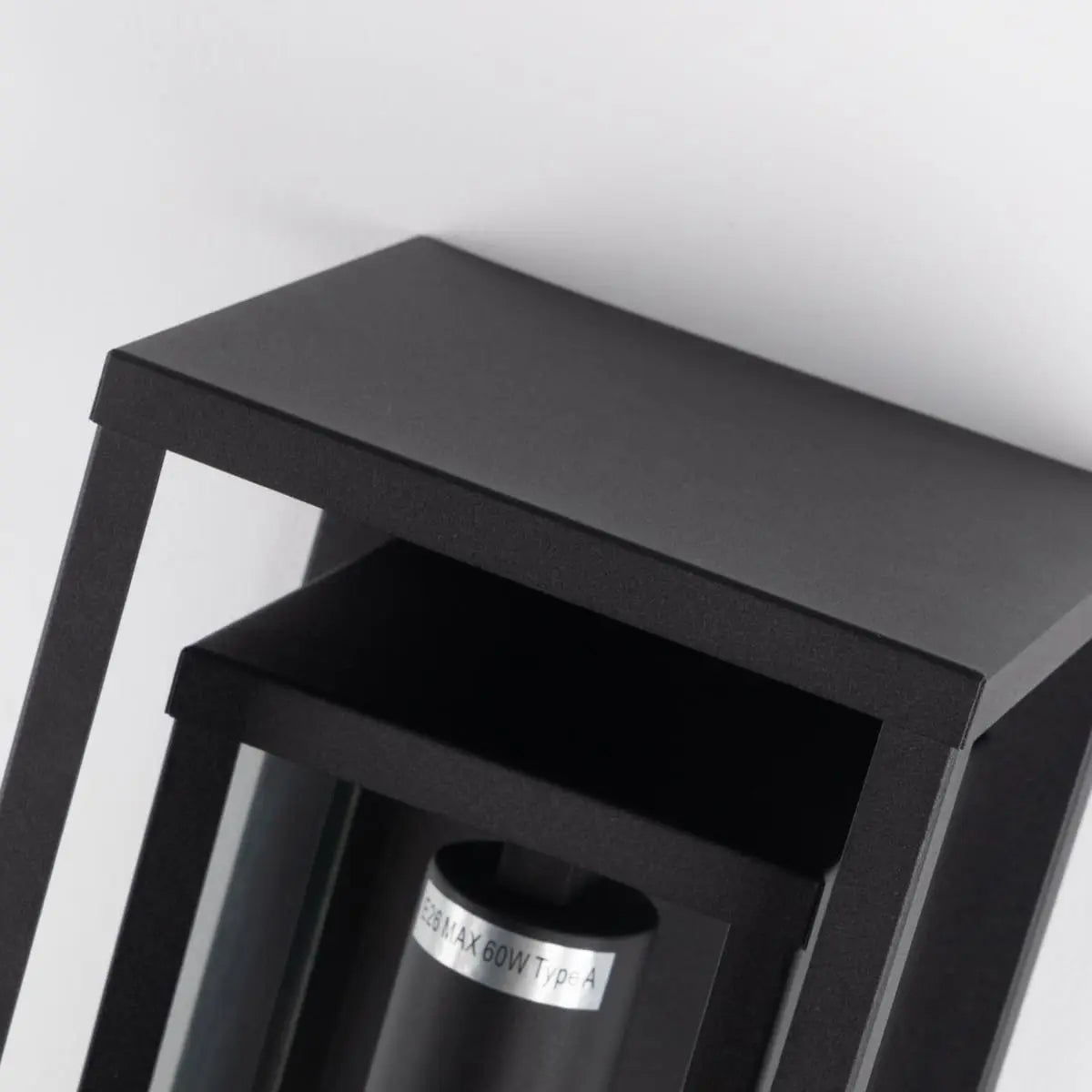 Elegant utomhusvägglampa i glas – Modern och väderbeständig