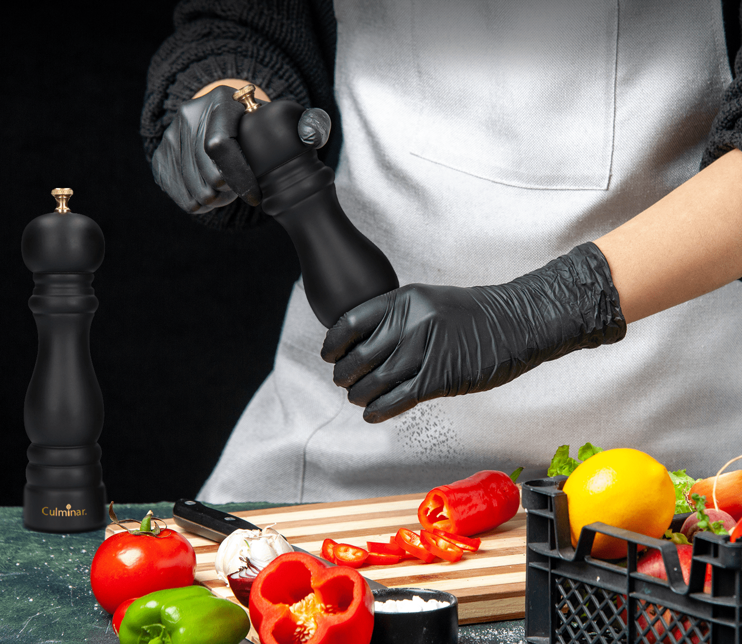 Lyxigt salt- och pepparkvarnset – stilfull kvarn