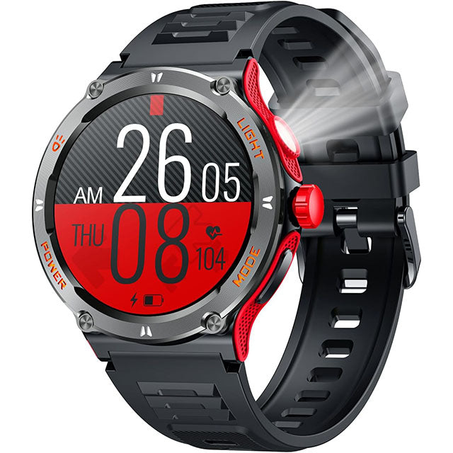 Sport Smartwatch til Mænd med GPS og LED Lys
