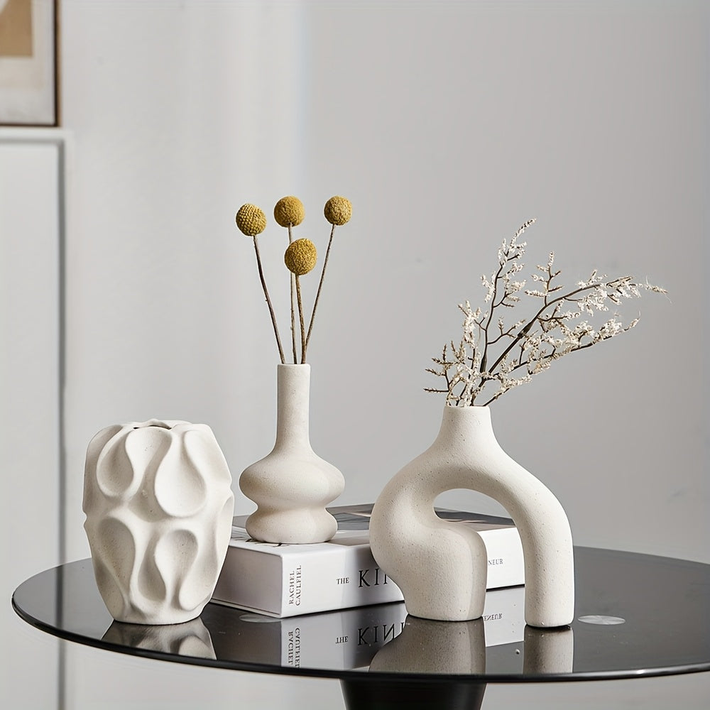 Moderna Boho Keramikvaser - Stilrent Nordiskt Design Set