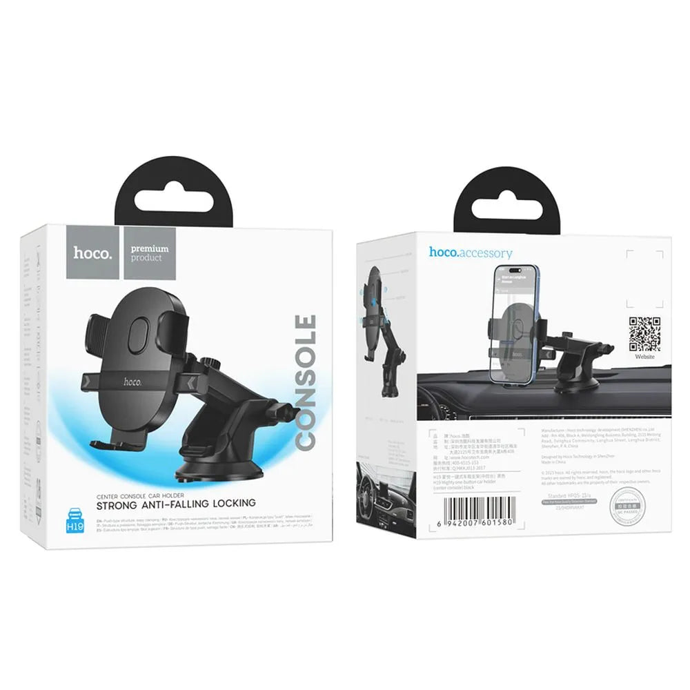 Smartphone Holder til Bil | Sugekop til Forrude med 360° Rotation, 4,7–7 Tommer