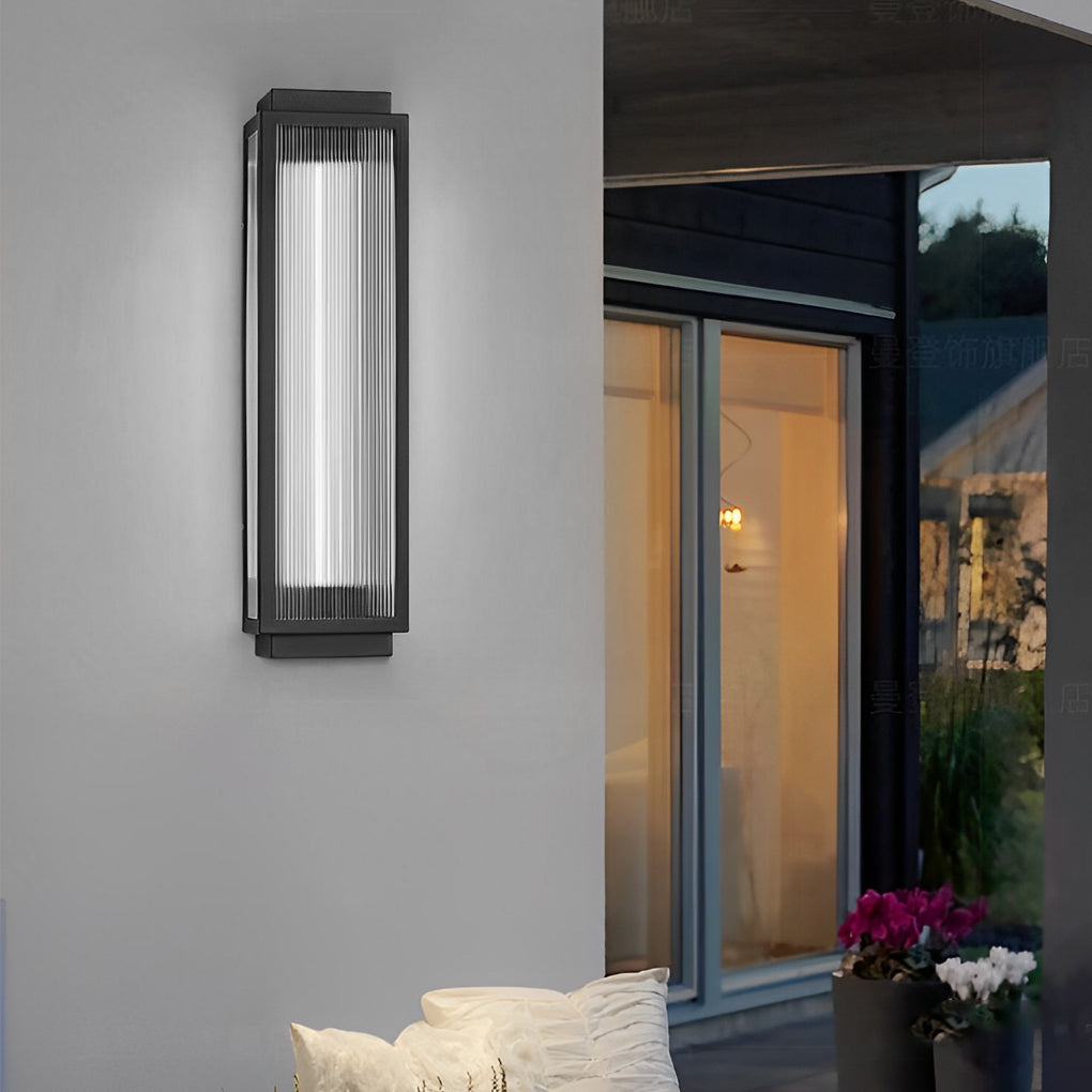 Vandtæt LED Udendørsvæglampe med Moderne Design