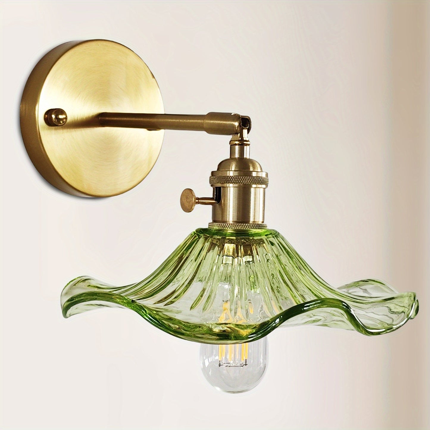 Elegant Glas Væglampe – Tidløs Belysning til Moderne Hjem