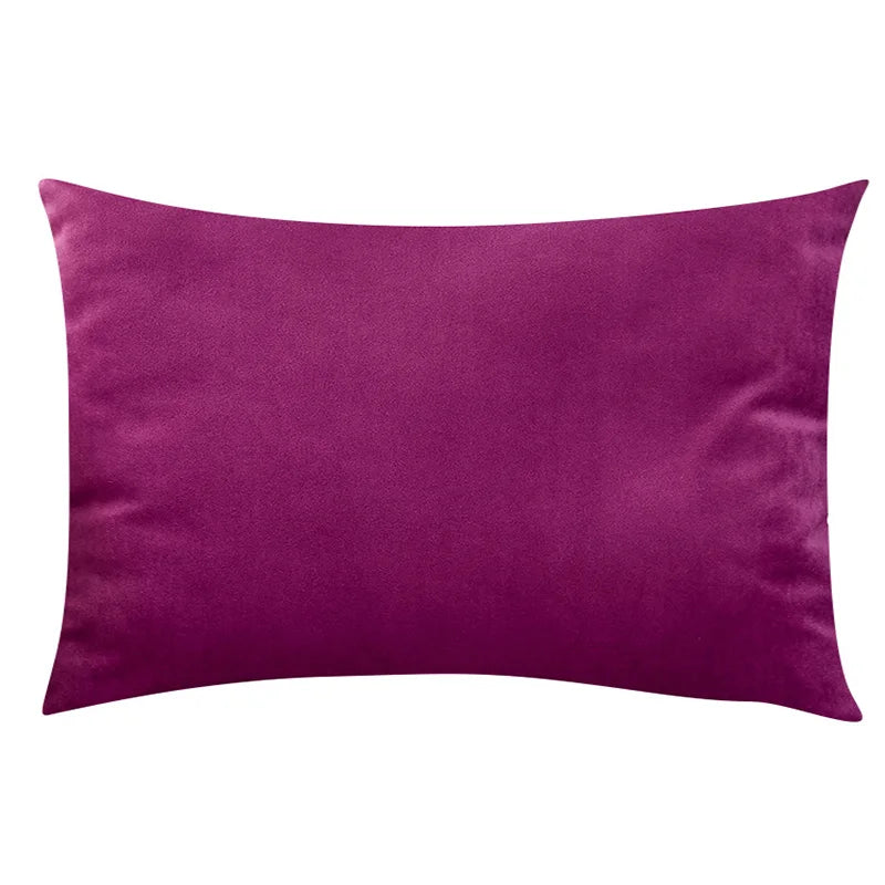 Ultrablødt Velourspude i Livlige Farver 30x50 cm