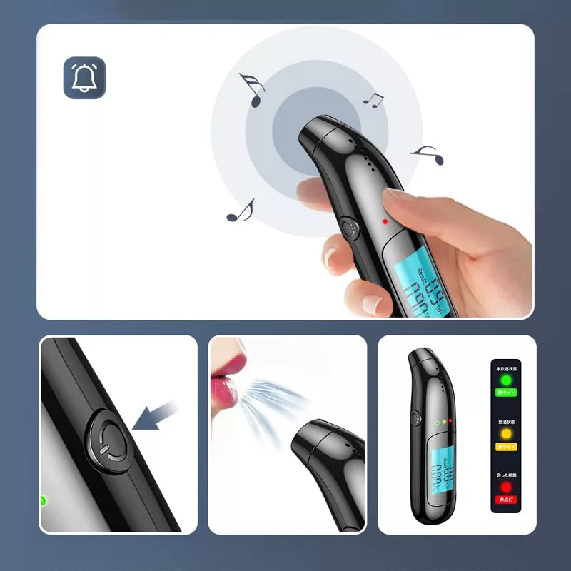Kontaktfri Alkometer med LED-display – Säker och Hygienisk