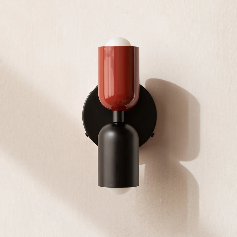 Udendørs Væglampe i Glas med Dobbelt Lysstråle