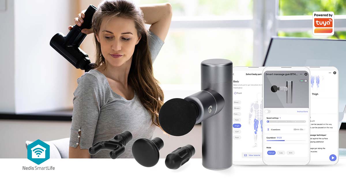 Trådløs Mini Massagepistol med 5 Indstillinger til Massage
